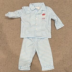 Cecil and Lou monogrammed ”Noah” Santa pajama set